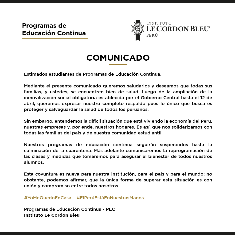 COMUNICADO OFICIAL PEC | ACTUALIZACIÓN-001